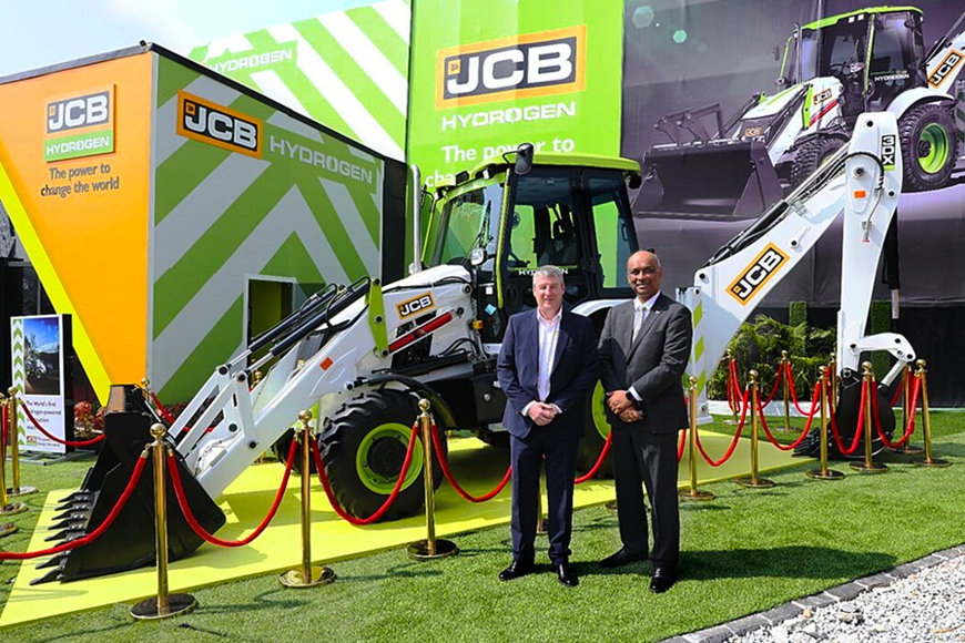 JCB HYDROGEN MACHINE MAKES TRADE SHOW DEBUT AT EXCON, INDIA